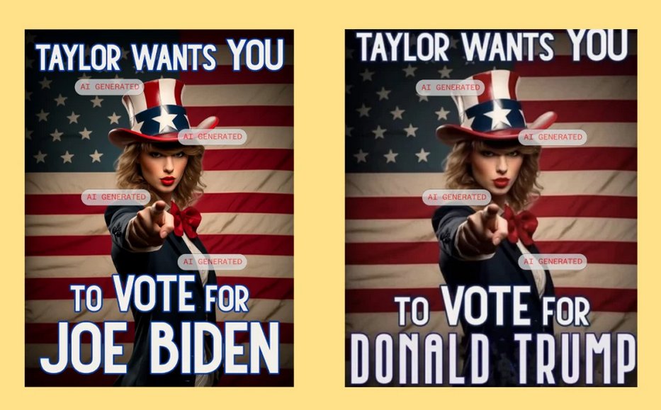 Taylor Swift AI Biden endorsement