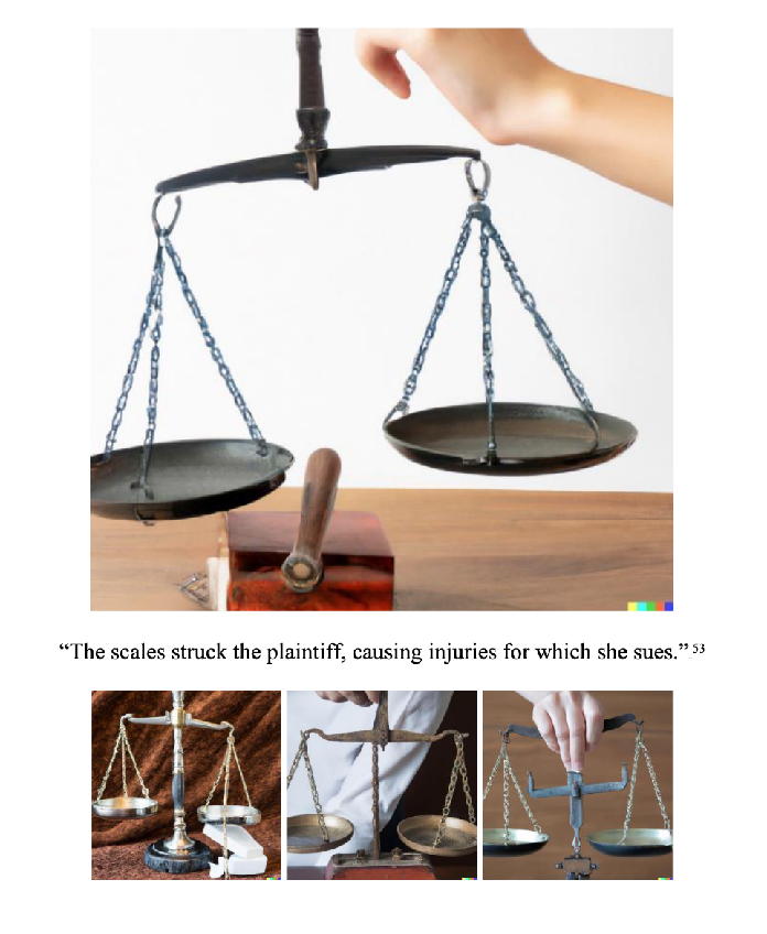 Scales striking plaintiff